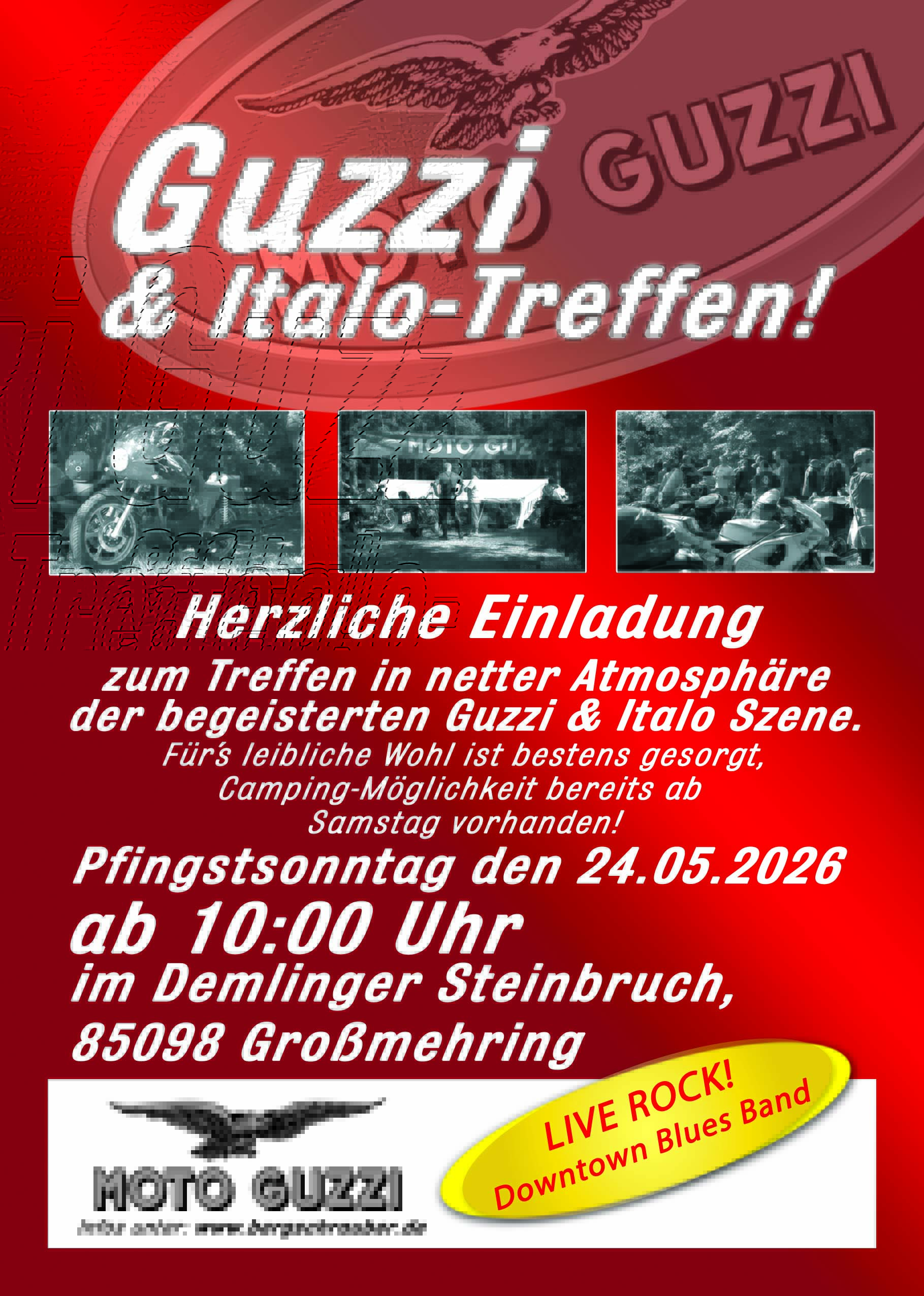 Flyer für Guzzi & Italo-Treffen 2026